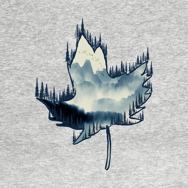 Mountains Maple (small and back) by Bongonation